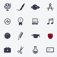 Set of school and education icons N7