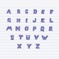 Sketchnote alphabet N4