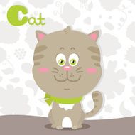 Zoo alphabet for boy - letter C