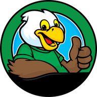 Kid Eagle Mascot
