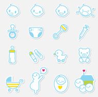 Icon set - Baby Care and family love