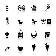 Icons set Babies