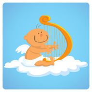 Baby and Harp