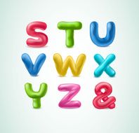Plasticine alphabet