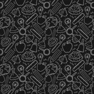 Back To School seamless pattern N11
