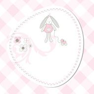 Baby shower card with copy space