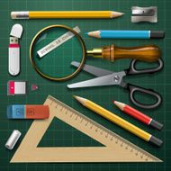 Colorful School Supplies N2