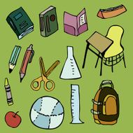 items from an elementary school kid&#039;s life
