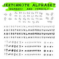 Sketchnote alphabet N7