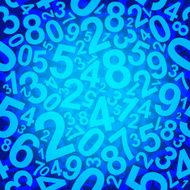 Seamless pattern with numbers N3