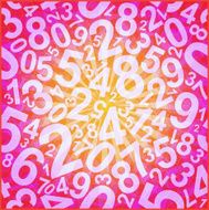 Modern abstract background with numbers N2