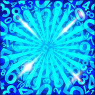 Modern abstract background with numbers N3