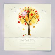 Beautiful tree card or background N2