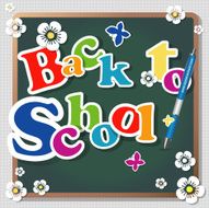 Back to school background or card N4