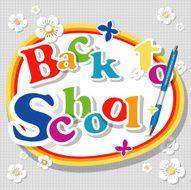 Back to school background or card N5