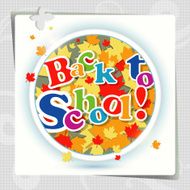 Back to school background or card N6