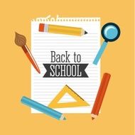 School supplies icons Vector Illustration N3