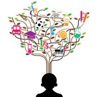 The idea of a person tree shaped made