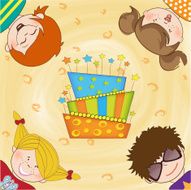 Kids celebrating birthday party N3