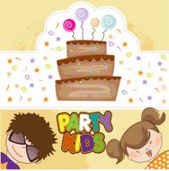 Kids celebrating birthday party N5
