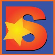 letter S for star