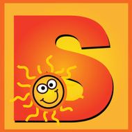 letter S for sun