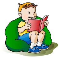 Young boy reading book N2