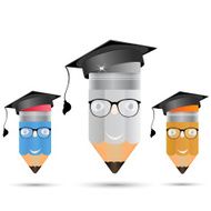 Pencil in glasses Image of professors graduate