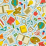 Back To School seamless pattern N12