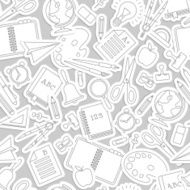 Back To School seamless pattern N15