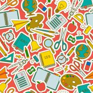 Back To School seamless pattern N16