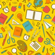 Back To School seamless pattern N24