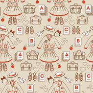 Back To School seamless pattern N35