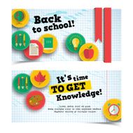 Back To School Banners Set N23