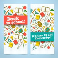 Back To School Banners Set N33
