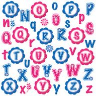 fun alphabets clip art set (N-Z)