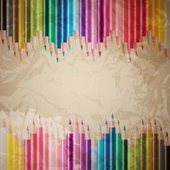 vector set of colored pencils N17