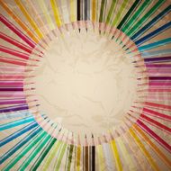 vector set of colored pencils N18