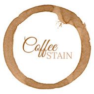 Vector Coffee Cup Stain Background