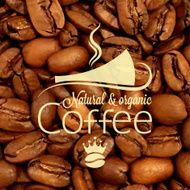 coffee cup bean design background