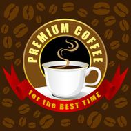 Coffee cup vector Creative design cafe idea