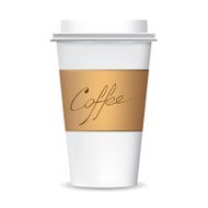 Plastic coffee cup