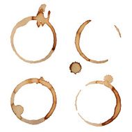 Vector Coffee Stain Rings Set 2