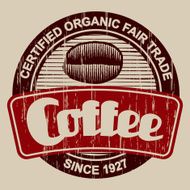 Vintage Coffee Label N2