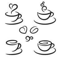 Coffee symbols set