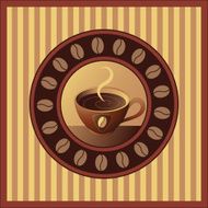 Coffee cup design elements N2