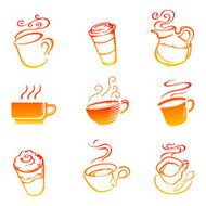 Collection of Hot Beverage Icons