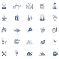 Restaurant icon set N3