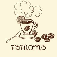 cup of coffee romano