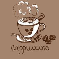 cup of cappuccino coffee